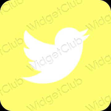 Esthetische Twitter app-pictogrammen