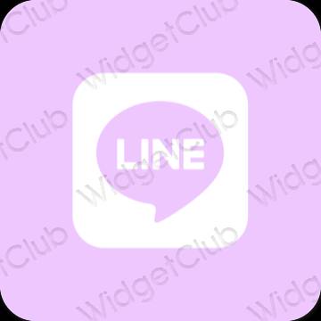 Icônes d'application LINE esthétiques