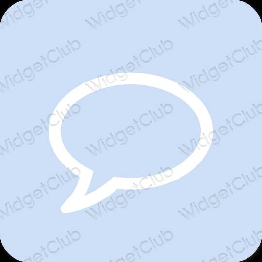 Stijlvol paars Messages app-pictogrammen
