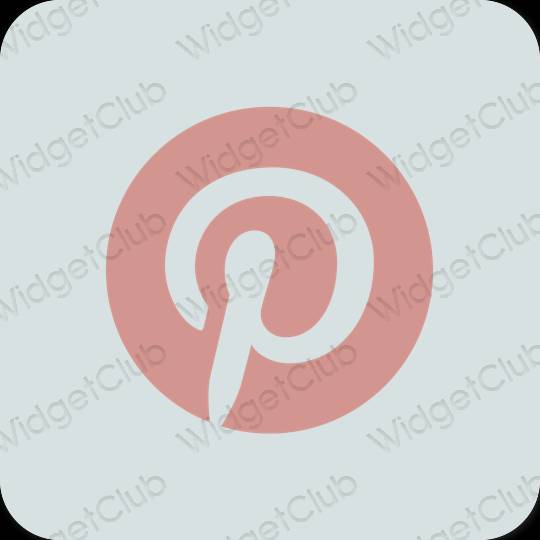 Esthetische Pinterest app-pictogrammen