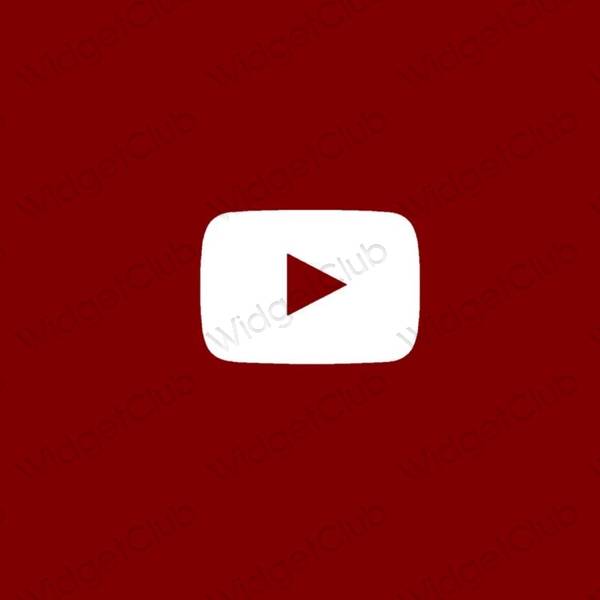Estética Youtube ícones de aplicativos