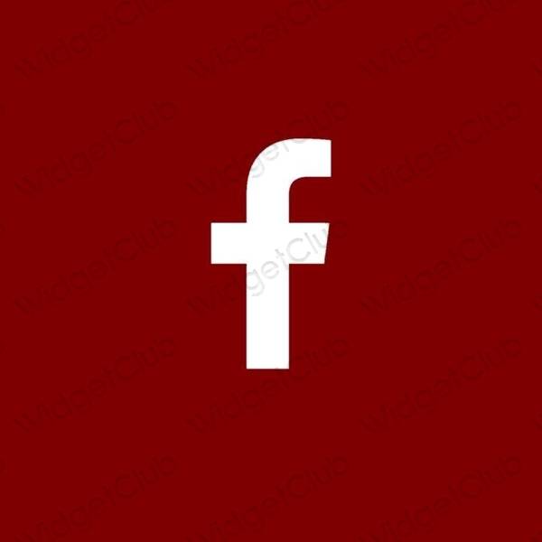 Estetski ljubičasta Facebook ikone aplikacija