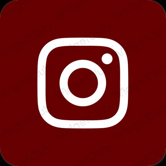 Æstetisk Brun Instagram app ikoner