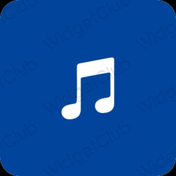 Esthetische Music app-pictogrammen