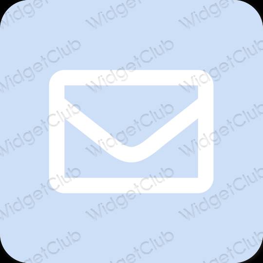 Estetické Fialová Mail ikony aplikácií