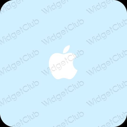 审美的 淡蓝色 AppStore 应用程序图标