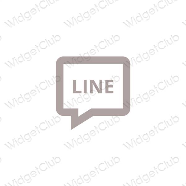 Естетични LINE икони на приложения