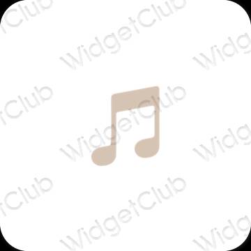 Esthetische Music app-pictogrammen