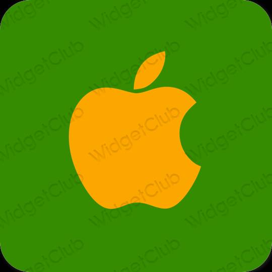 Естетичний зелений Apple Store значки програм