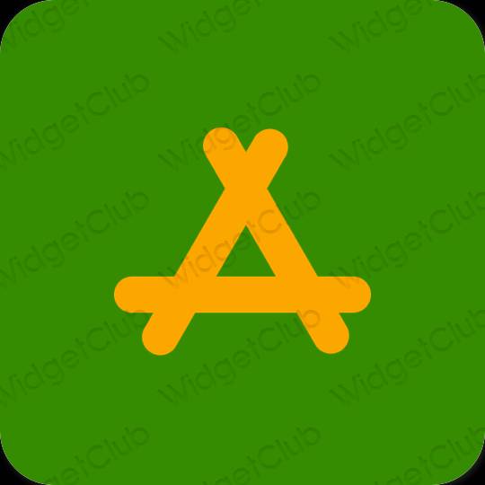 Estético verde AppStore iconos de aplicaciones