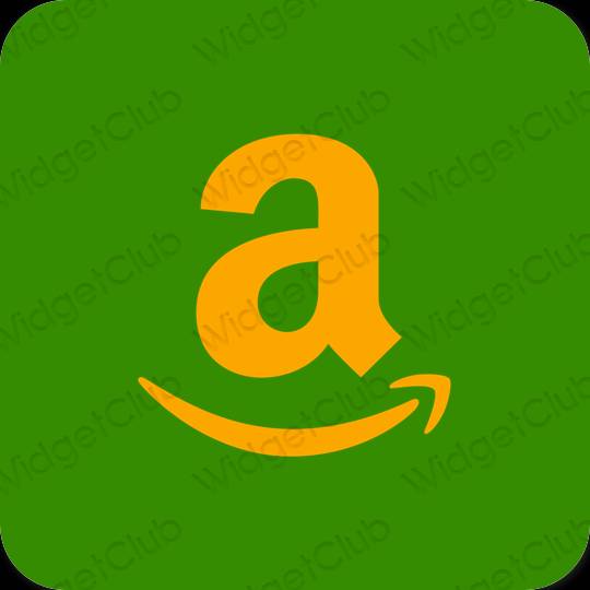 Estetis hijau Amazon ikon aplikasi