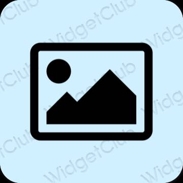 Stijlvol paars Photos app-pictogrammen