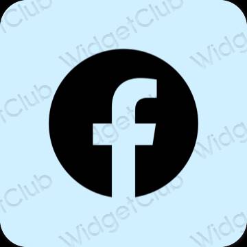 Estetico porpora Facebook icone dell'app