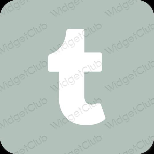 Ästhetisch grün Tumblr App-Symbole