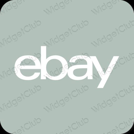 Estetski zelena eBay ikone aplikacija
