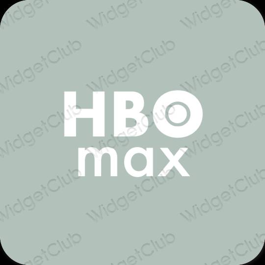 Aesthetic green HBO MAX app icons