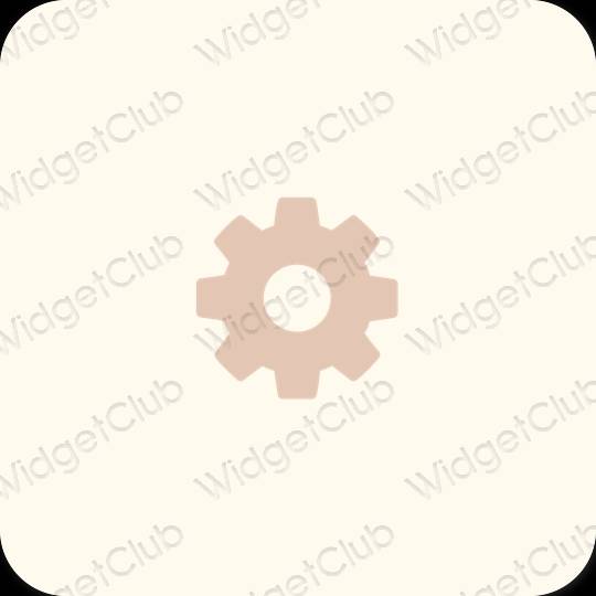 Esthetische Settings app-pictogrammen
