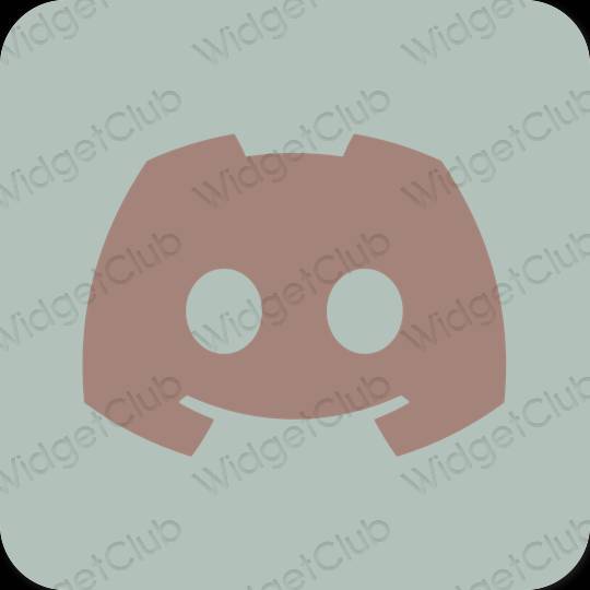 Estetyka Zielony discord ikony aplikacji