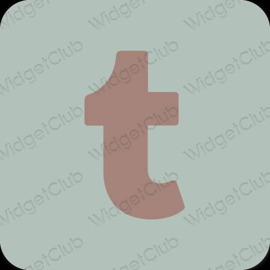 Ästhetisch grün Tumblr App-Symbole
