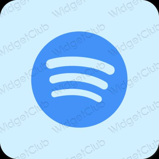 Естетски љубичаста Spotify иконе апликација