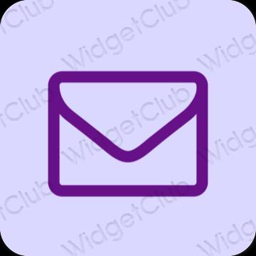 Estetinis violetinė Mail programėlių piktogramos