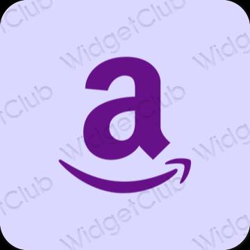 Estetisk lila Amazon app ikoner