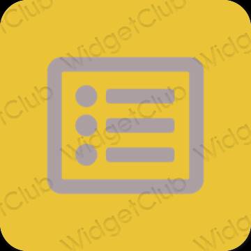 Stijlvol oranje Reminders app-pictogrammen