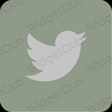 Esthetische Twitter app-pictogrammen