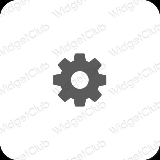 Aesthetic Settings app icons