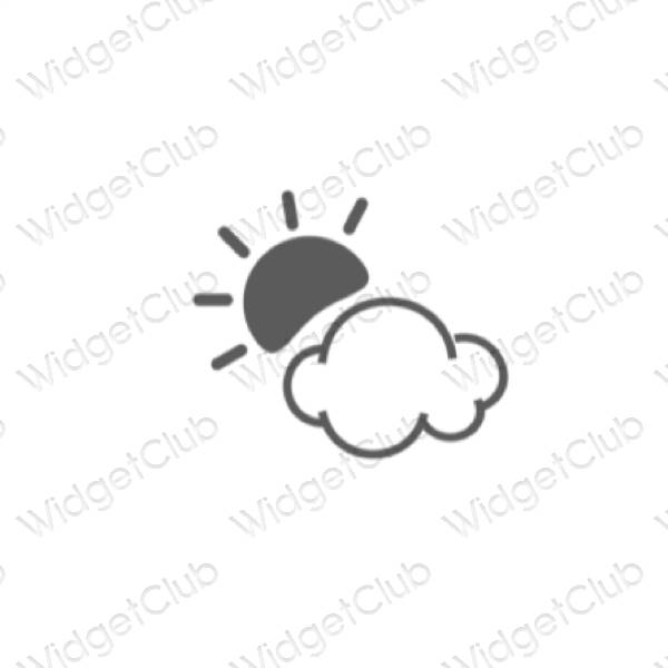 Aesthetic Weather app icons