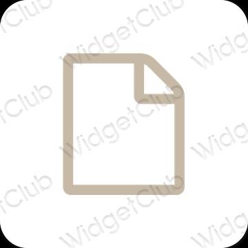 Aesthetic Notes app icons