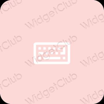 Estetico rosa pastello Simeji icone dell'app