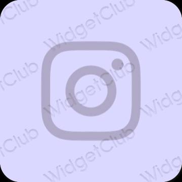 Estetik ungu Instagram ikon aplikasi