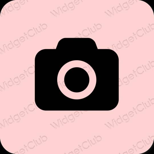 Estetico rosa Camera icone dell'app
