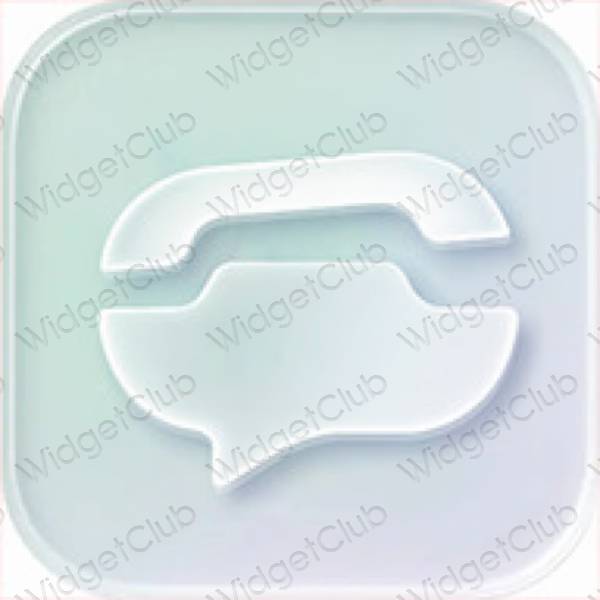 Aesthetic green Phone app icons