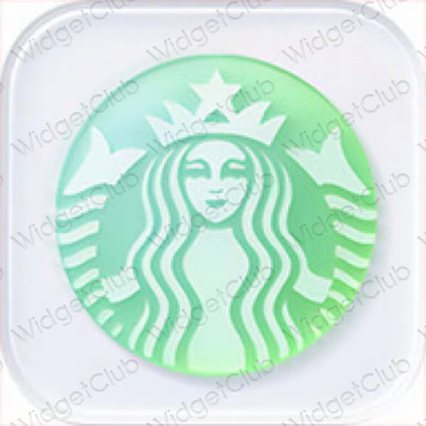 Ikon apl Starbucks Estetik