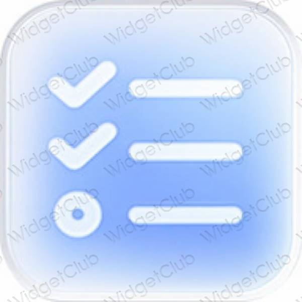 Aesthetic purple Reminders app icons