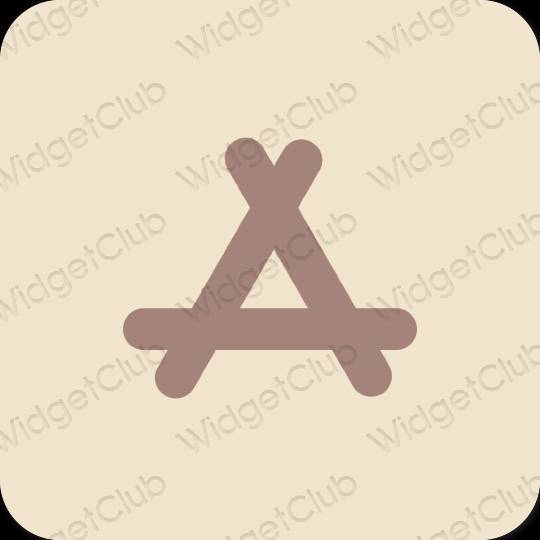 Estetico beige AppStore icone dell'app