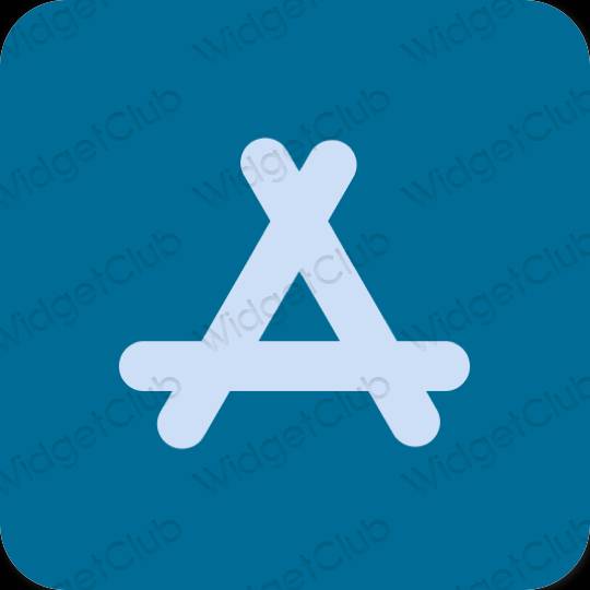 Estetsko modra AppStore ikone aplikacij