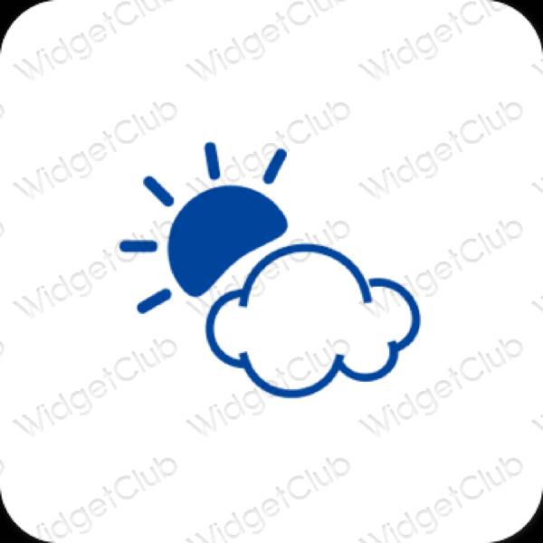 Icônes d'application Weather esthétiques