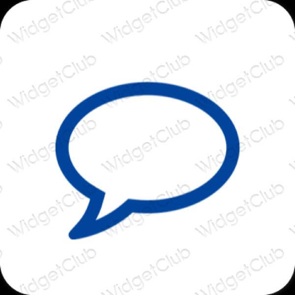 Icônes d'application Messages esthétiques