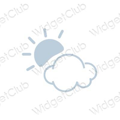 Эстетические Weather значки приложений