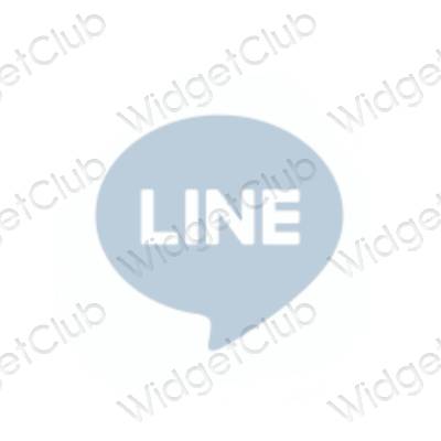 Esthetische LINE app-pictogrammen