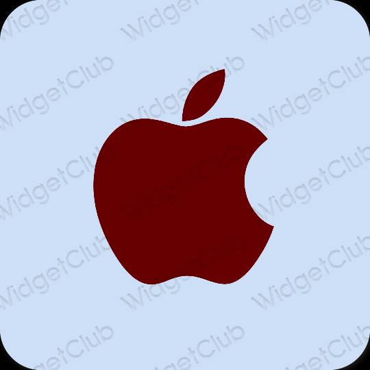 Thẩm mỹ màu xanh pastel Apple Store biểu tượng ứng dụng
