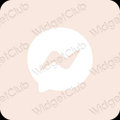 Estetis krem Messenger ikon aplikasi
