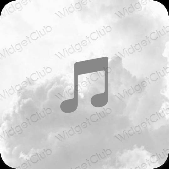 Ästhetisch grau amazon music App-Symbole