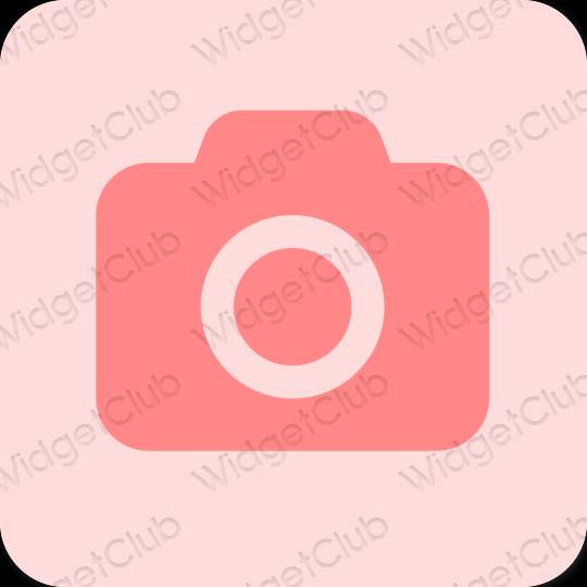 Estetski ružičasta Camera ikone aplikacija