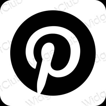 Icônes d'application Pinterest esthétiques