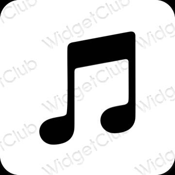 Estética Apple Music ícones de aplicativos