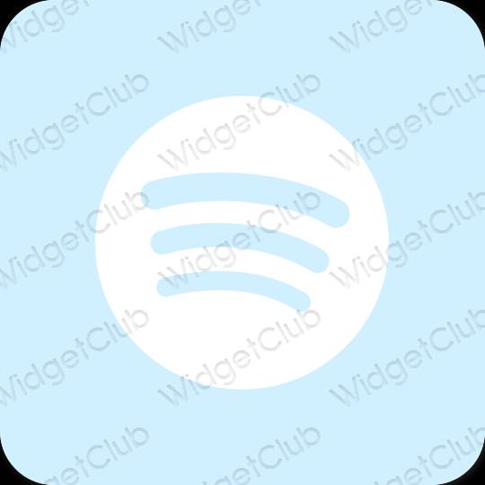 Estetsko vijolična Spotify ikone aplikacij